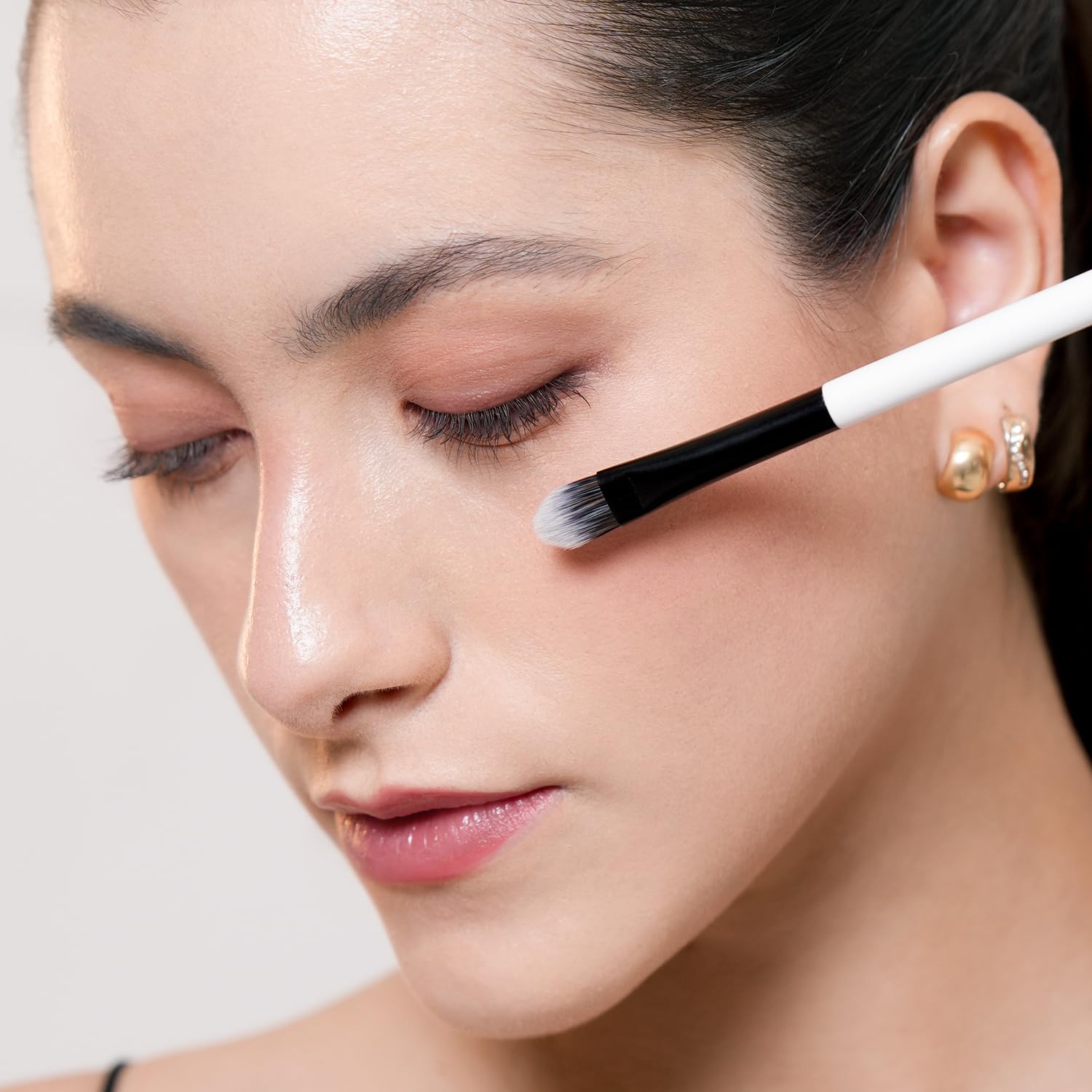 BEILI Lot de Pinceaux de Maquillage 12 Pièces, Ensemble de Pinceaux de Maquillage Professionnels, 18-en-12 avec Deux Extrémités pour Poudre, Fond de Teint, Correcteur, Sourcils, Fard à Paupières