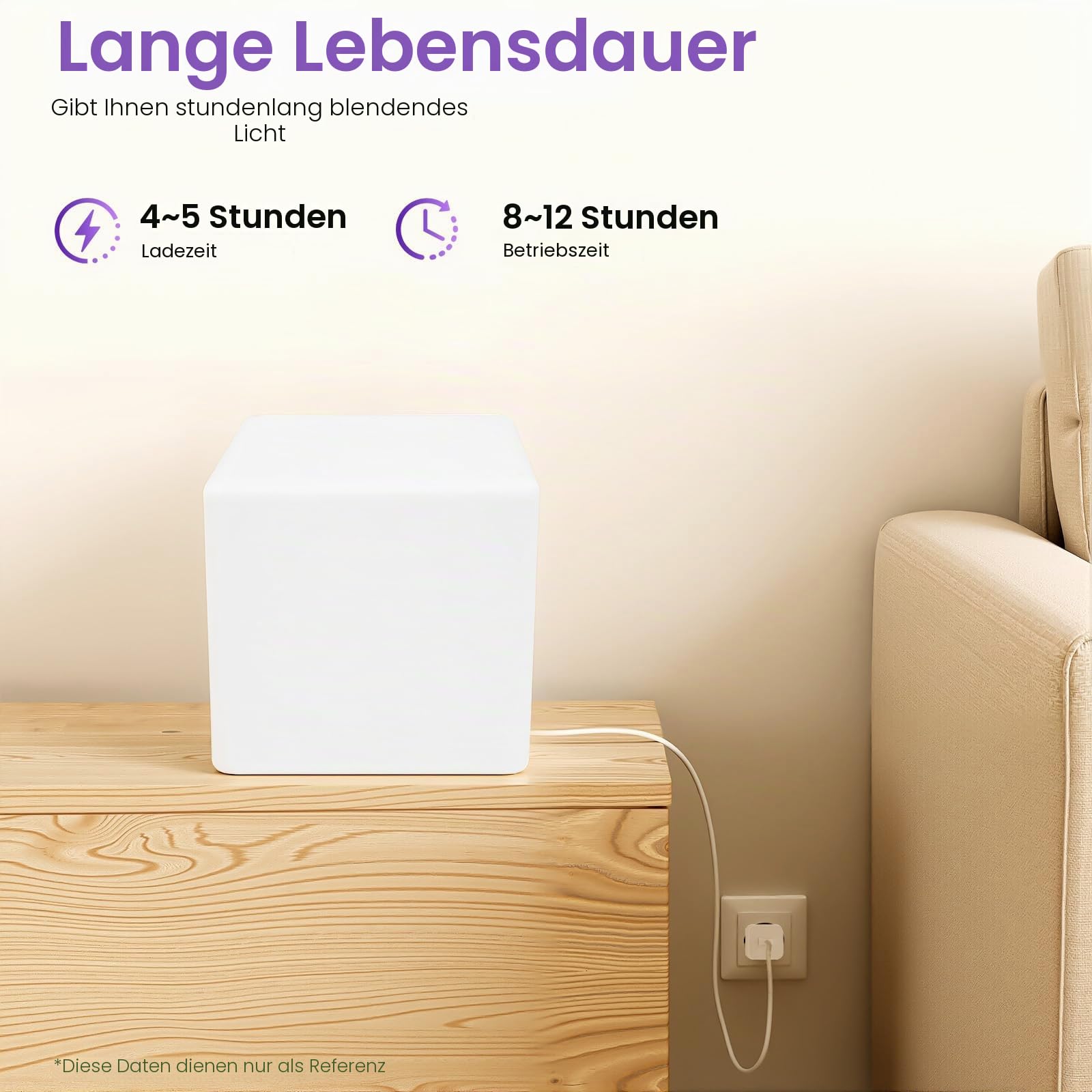 Hocker Leuchtwürfel, Sitzwürfel mit RGB LED Einstellbare Lichtfarben Stuhl Sitz, Leuchtwürfel Hocker, LED Würfel Erstklassiger Sitz, Wasserdicht Cube Outdoor
