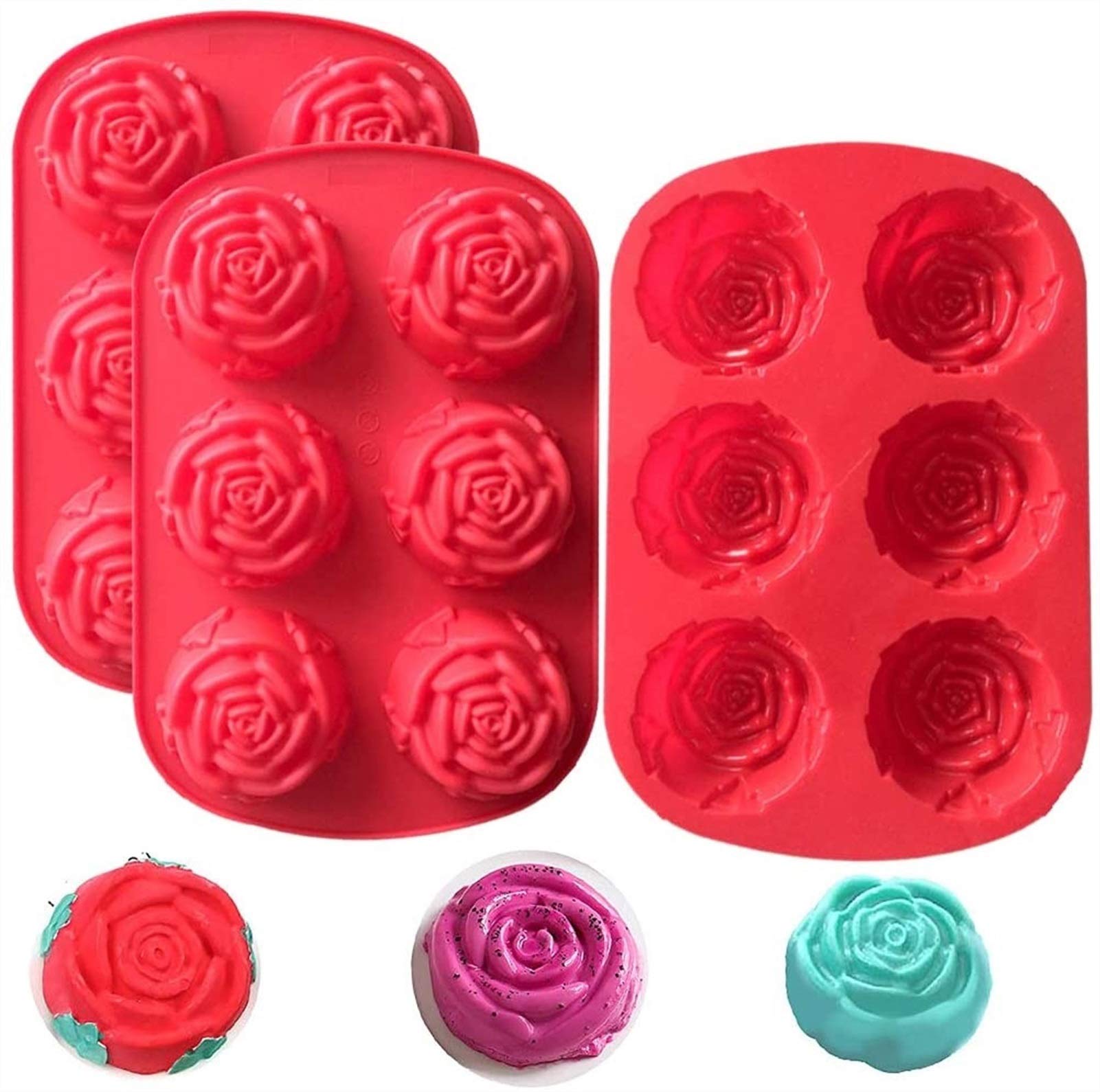 Moule en silicone de rose pour un goûter fleuri et pouding à pain réussi en famille