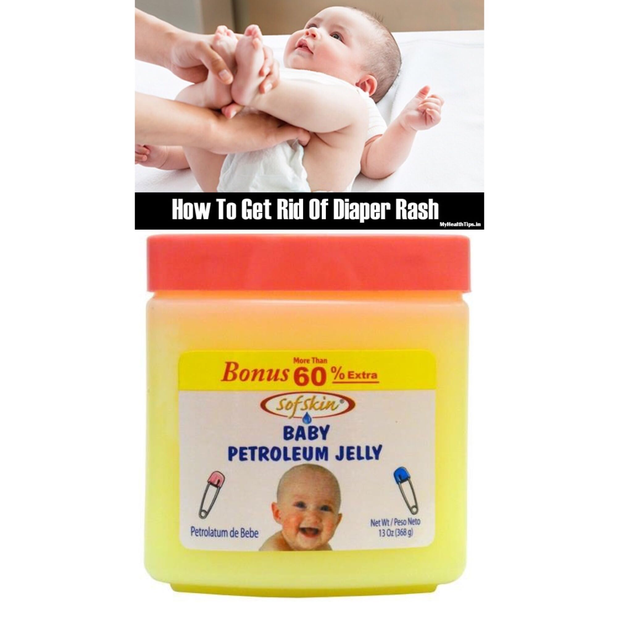 (American Brand) BABY JELLY 170g (Perfumed) 100% Pure & Safe, pH 5.5 No Skin allergy 170 GM