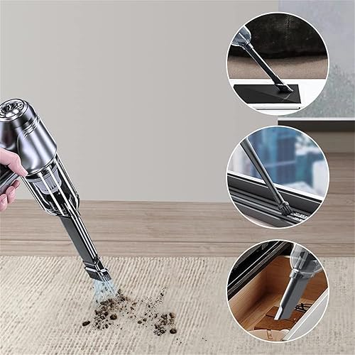 Miniatura 3 de Ezvac Pro Aspiradora de mano, aspiradora Ez Vac Pro, aspiradora de mano inalámbrica de succión potente de 12000 PA, aspiradora inteligente