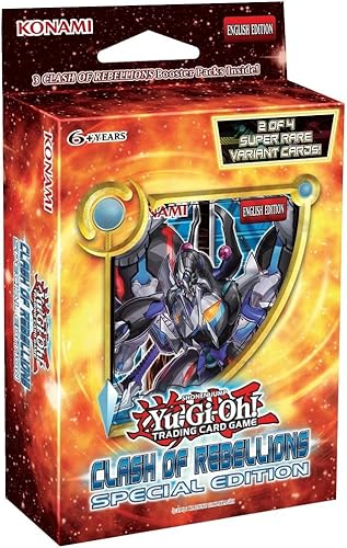 YU-GI-OH Clash of Rebellions Mini caja de edición especial 3 paquetes de refuerzo y promociones