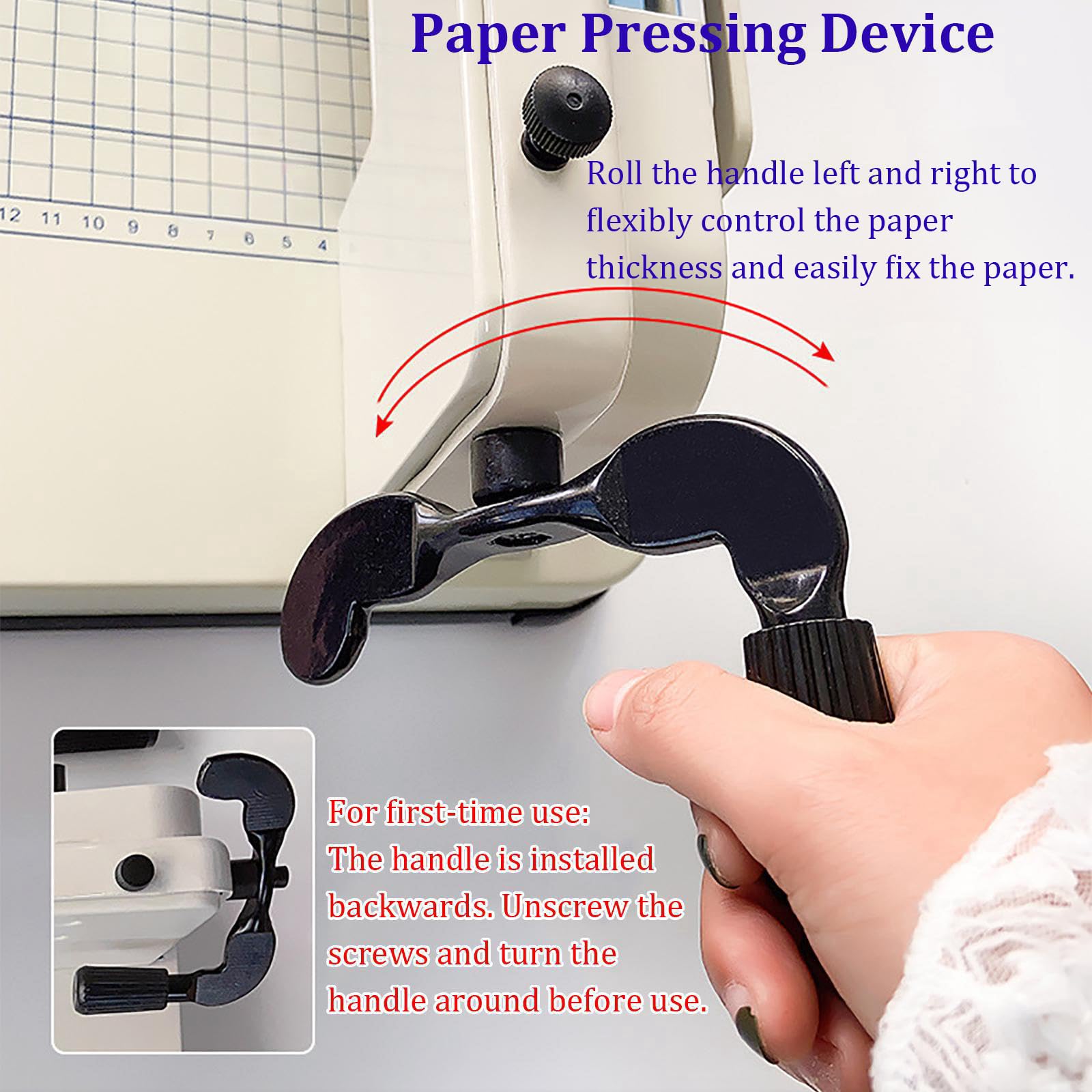 Manueller Papierschneider mit Aufbewahrungsschlitz, professioneller Trimmer für Büro, Schule, Zuhause und Druckerei