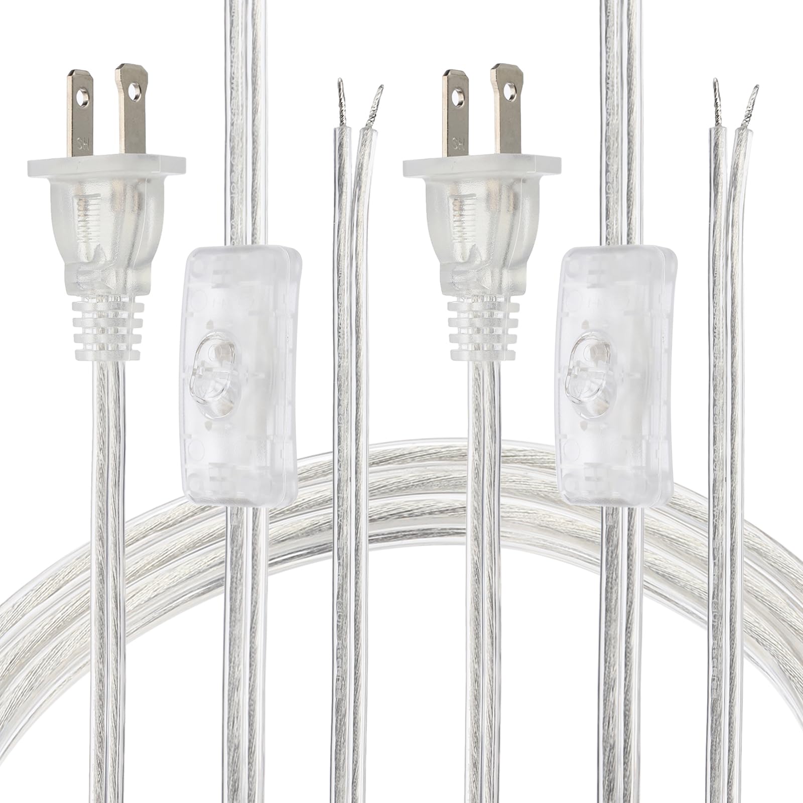 Cordon de rechange pour lampe de 4,6m câble transparent PATIKIL 18 AWG pour projet DIY - 8