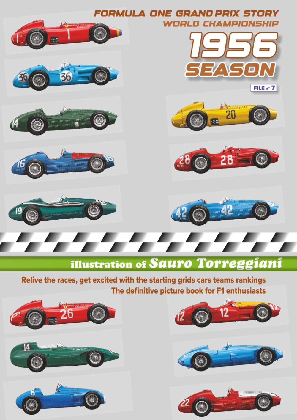 1956 Season Formula One Grand Prix Story World Championship: Relive the races, get excited with the starting grid cars teams rankings. The definitive picture book for F1 enthusiast