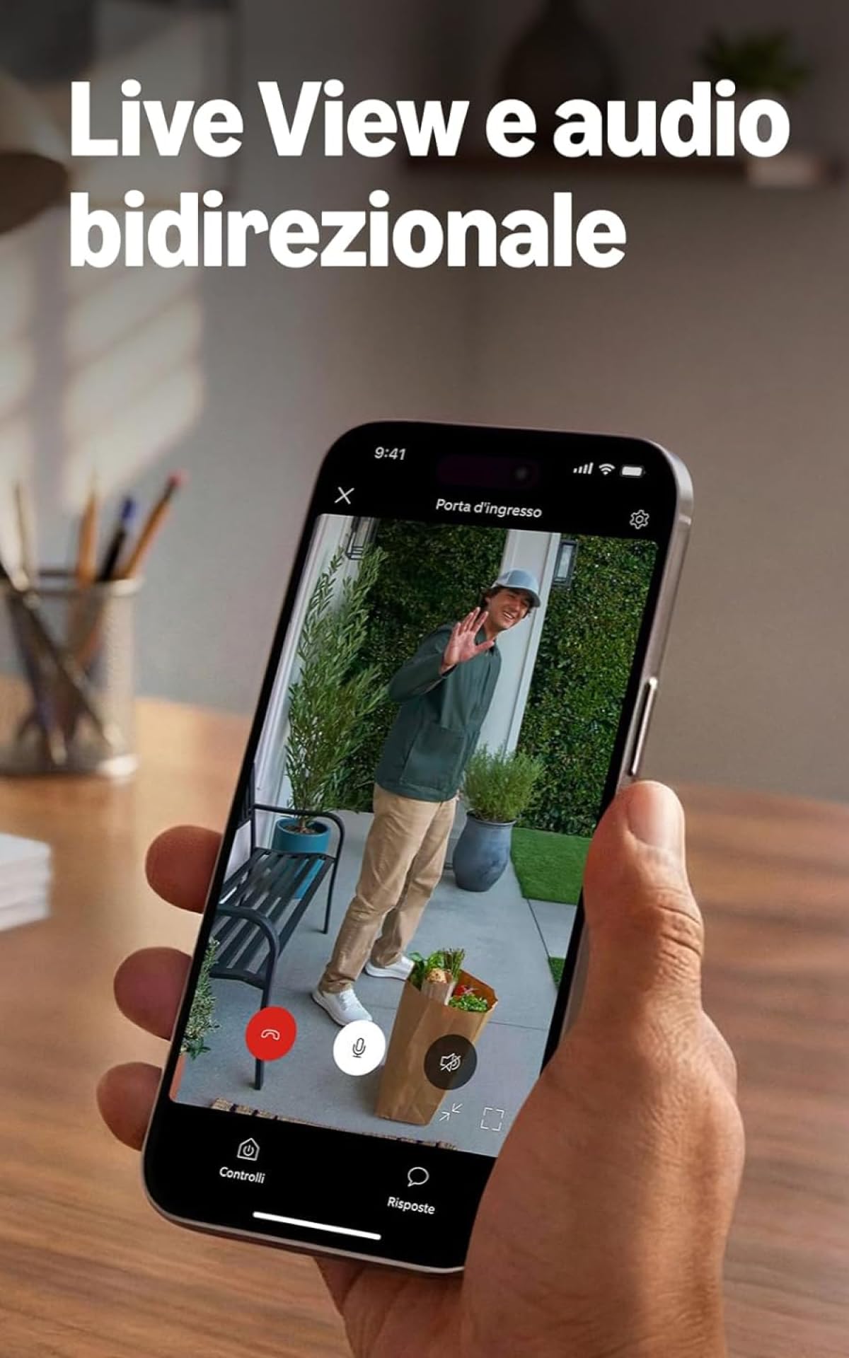 Ring Wired Video Doorbell (ultimo modello.) | Videocitofono con videocamera | Retinal 2K, zoom avanzato 6x | Ampio campo visivo | Prova gratuita di 30 giorni del piano di abbonamento Ring