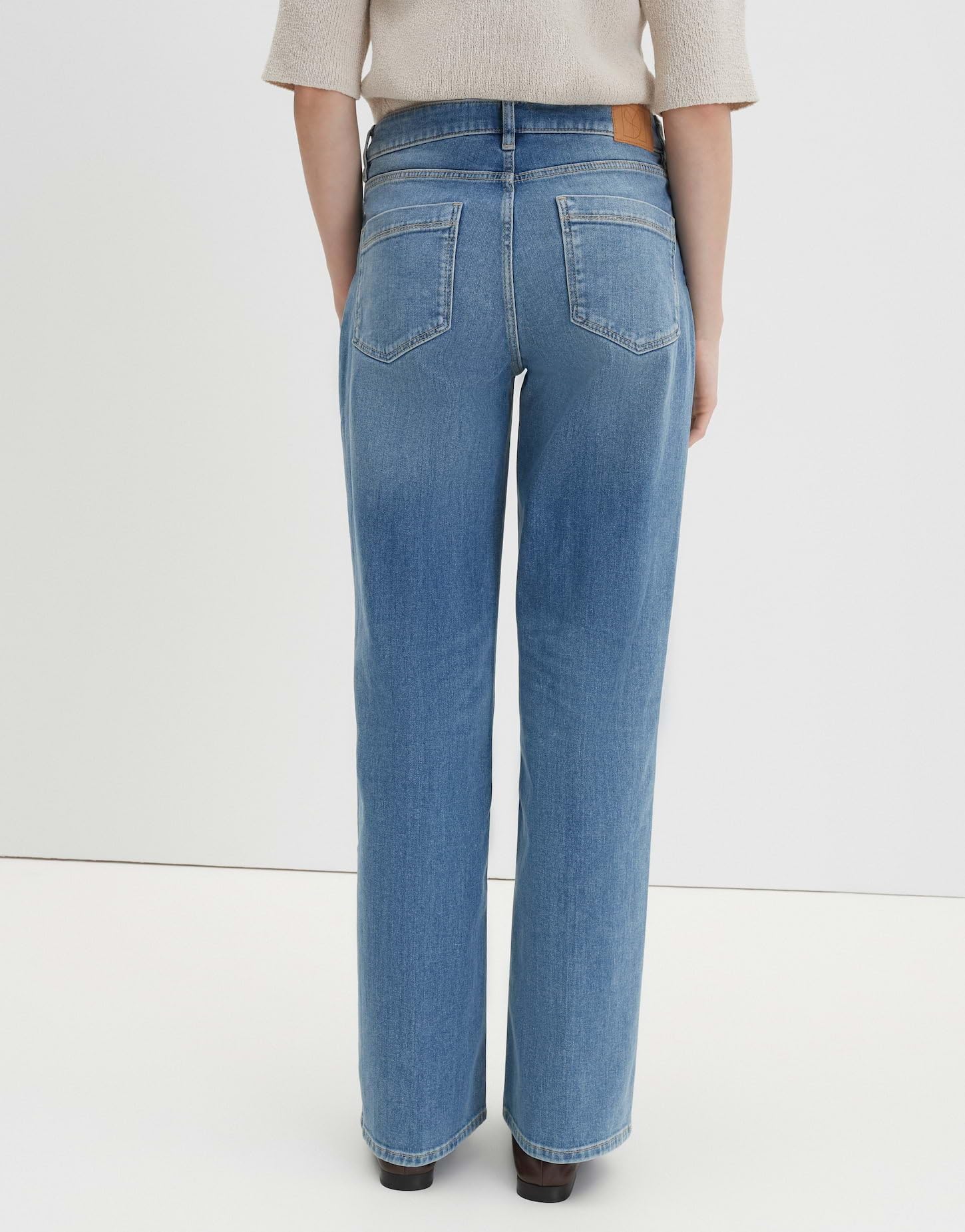 someday Damen Flared | Carie French Flared Jeans aus BCI Cotton Mix Mid Rise