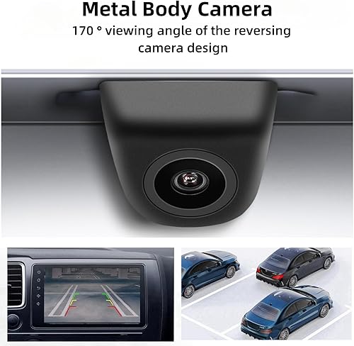 Miniatura 3 de Cámara HD de visión trasera delantera y trasera para automóvil, rotación de 360°, gran ángulo de visión, IP68K, impermeable, universal, marcha