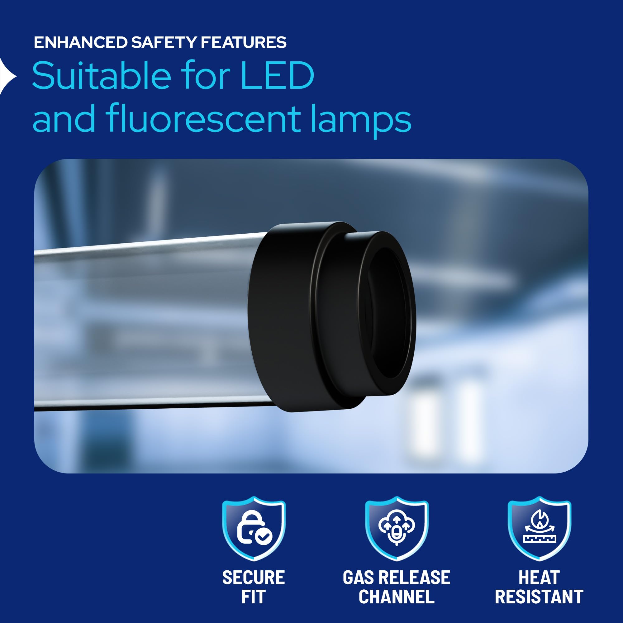 Colored Lamp Guards – T12 Fluorescent Light Tube Protectors - View #8