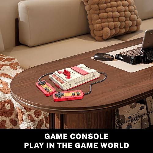 Miniatura 5 de JMBricklayer Juegos de construcción vintage para adultos 20132, consola de juegos retro, radio para computadora, modelo coleccionable para