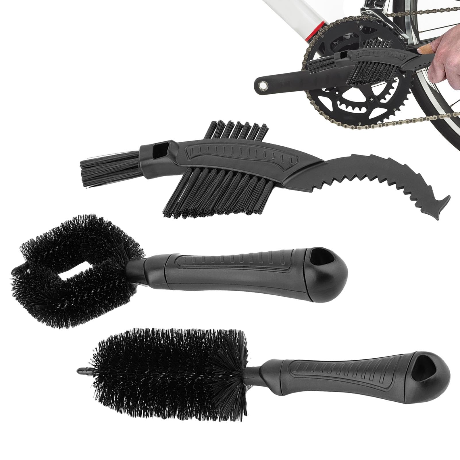 10 Pz/set Spazzole Per Catena Della Bicicletta Setole di Nylon Bottiglia di Paglia K di Spazzole Per La Pulizia Cassetta Della Bici Cleaner Mtb Volano Strumento di Lavaggio  18