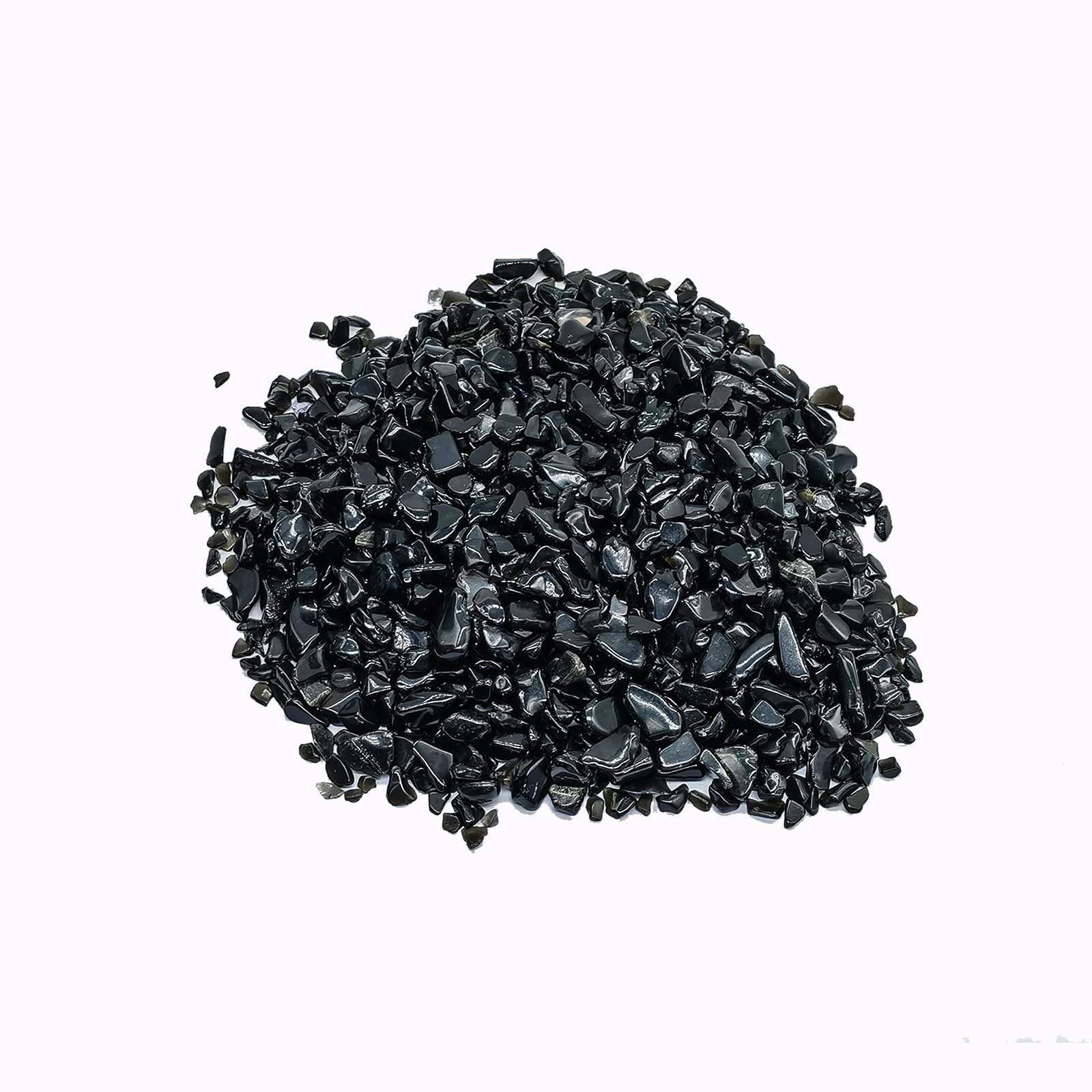 Obsidian Chips Stones,Fish Tank Gravel and Healing Crystals Bulk,Decorative Stones for Plant Pots,Tumbled Stone Coloured Garden Stones for Plants,Crafts,Vases Filler, Aquarium Gravel 100g.