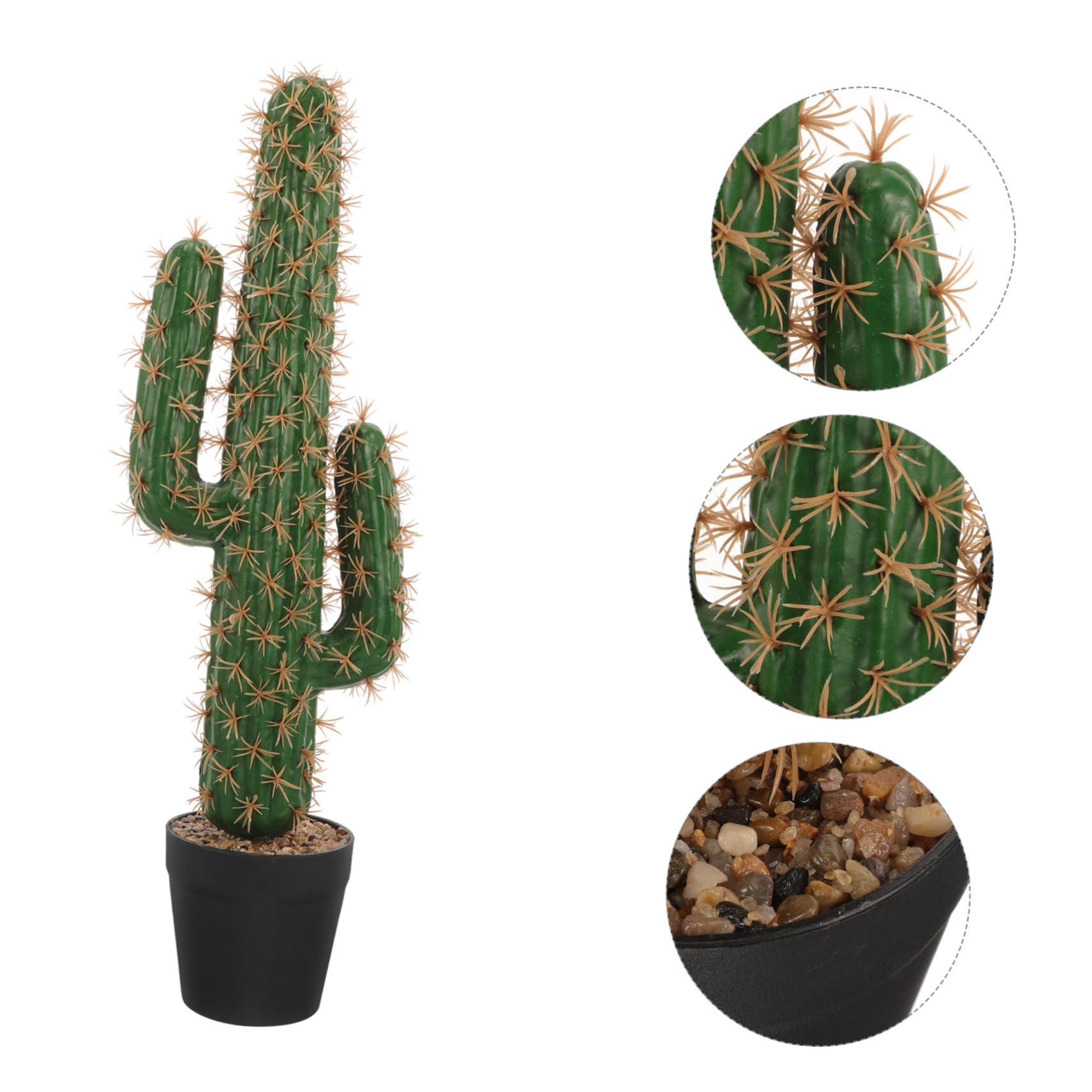 Faux cactus avec pots, bonsaï, décoration en pot, plantes grasses, figurines décoratives en plastique