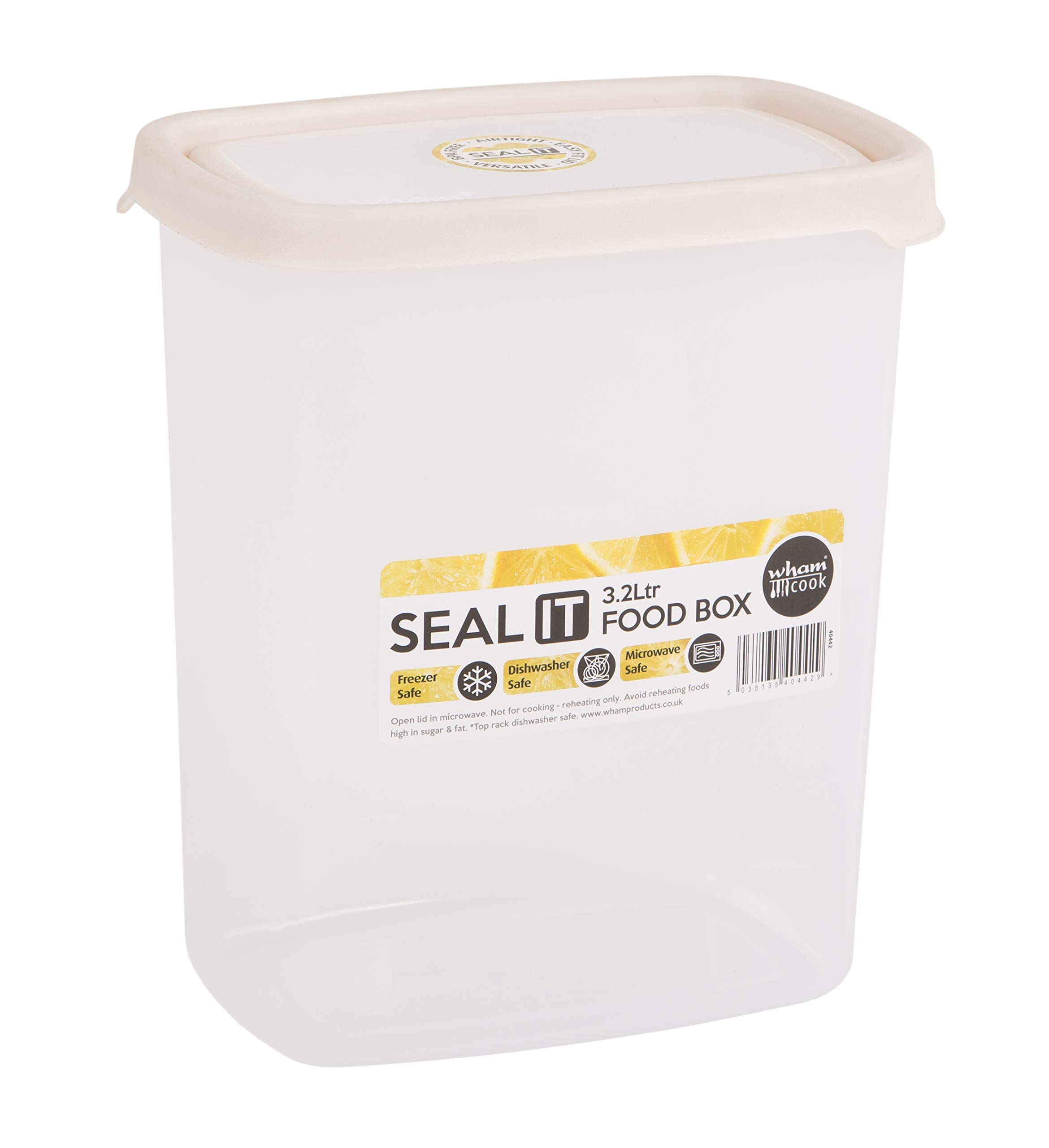 Wham Storage Box, Polypropylene, Transparent, 3.2L