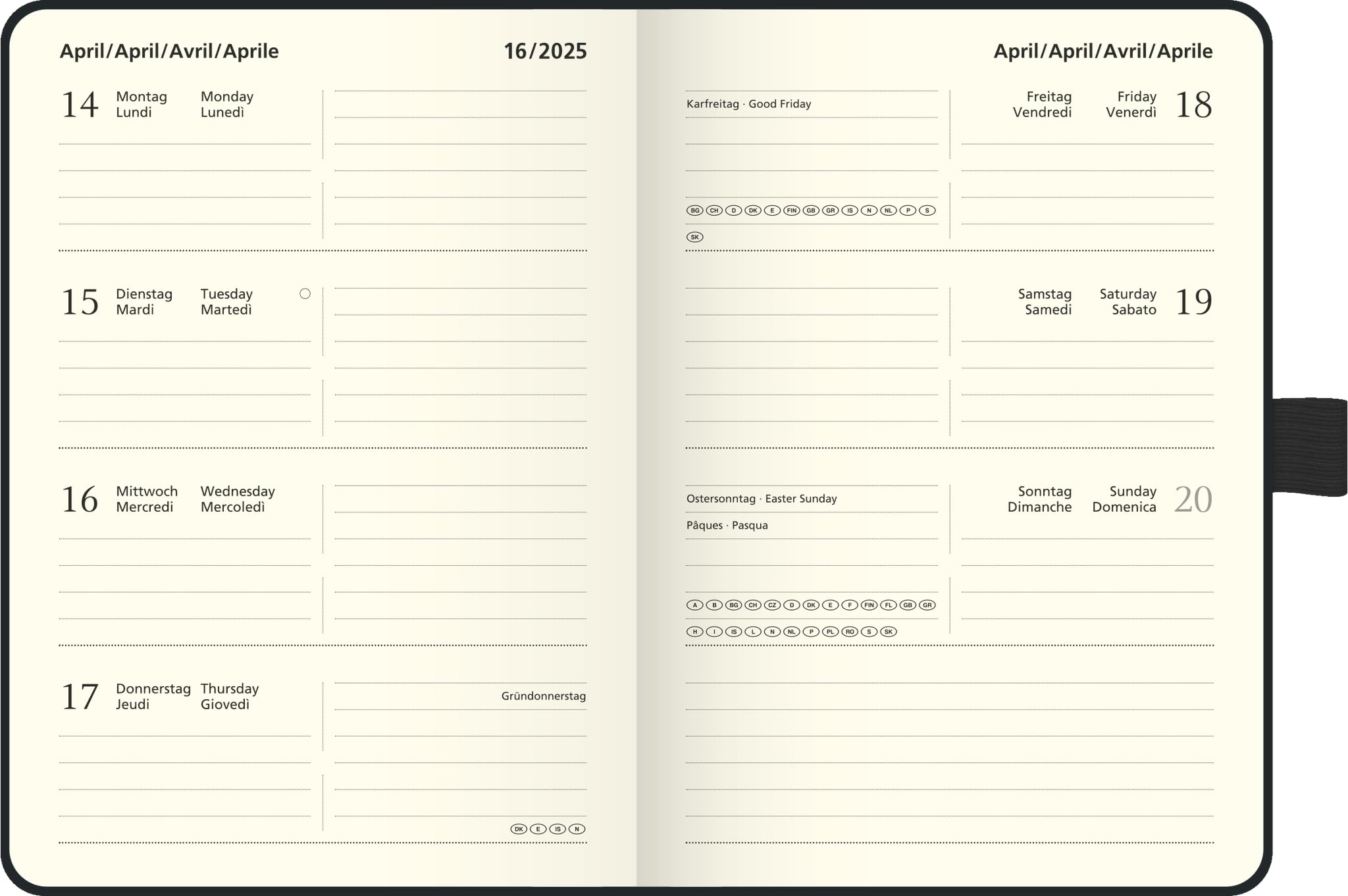 BRUNNEN Taschenkalender Kompagnon Mod. 732 66 2026 | A6, Kunststoff, Dunkelblau : Baier & Schneider GmbH & Co. KG, Wollhausstr. 60-62, 74072 Heilbronn, DE