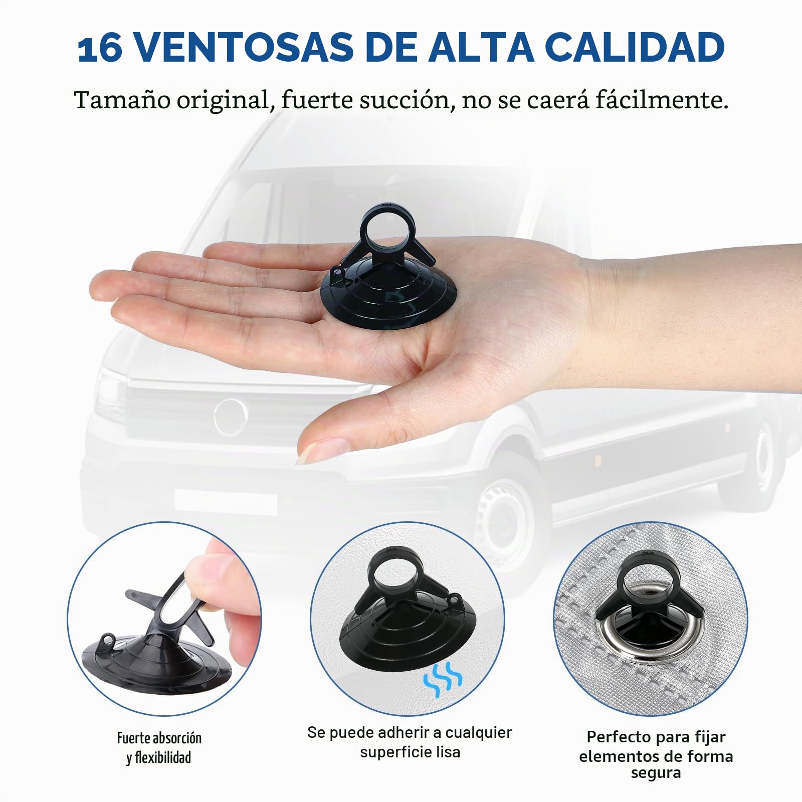 3 Piezas Parasol del Parabrisas Automóvil Reemplazo para VW Crafter/Grand California 2006-2017, Cabina del Conductor, Cubierta de Parasol Automóvil Plegable Forro Negro