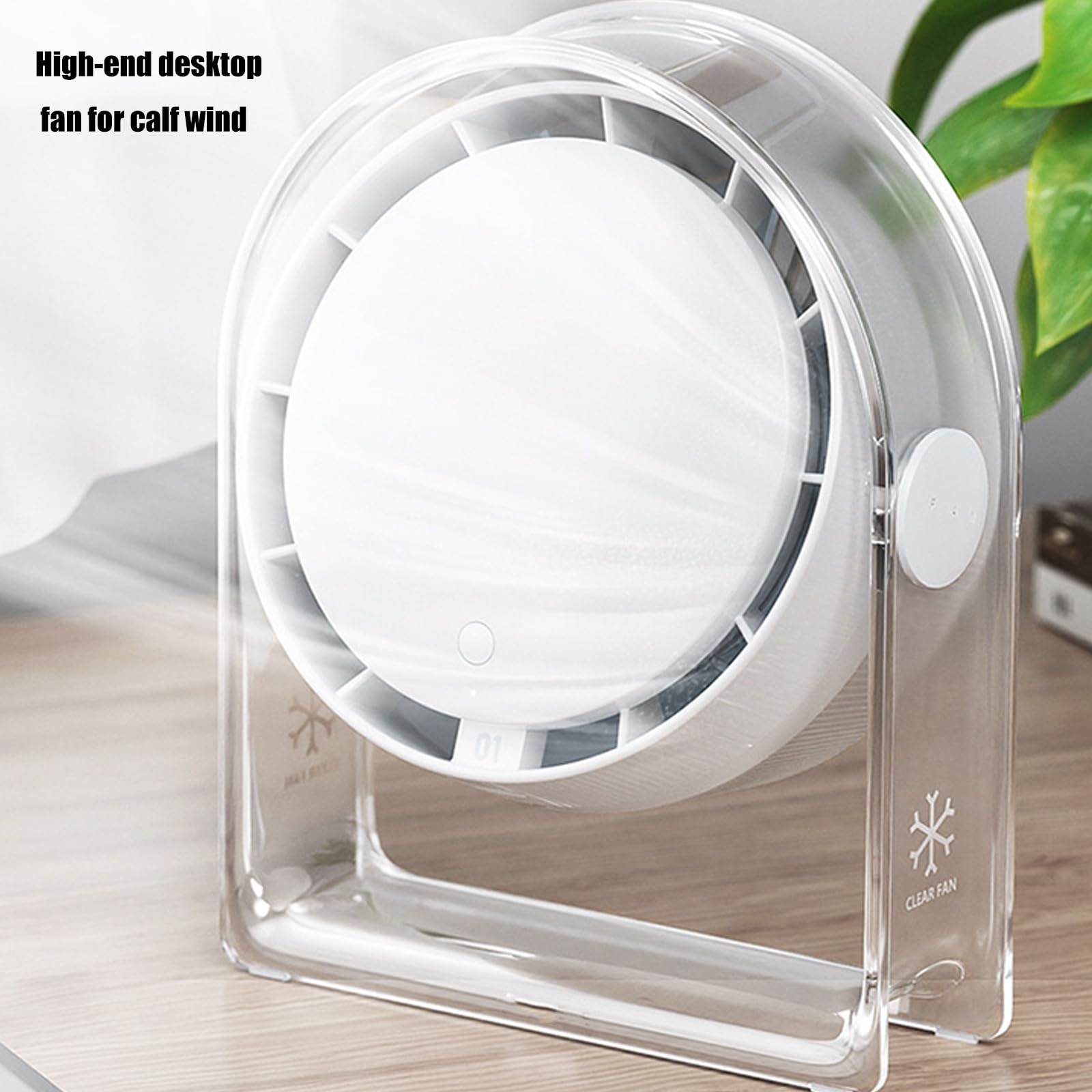 Ventilatore da Tavolo Leggero e Portatile Ventola Elegante con Batteria Ricaricabile a velocità Regolabile per Studenti e uffici Domestici Desktop a Basso Rumore per spazi Lavoro