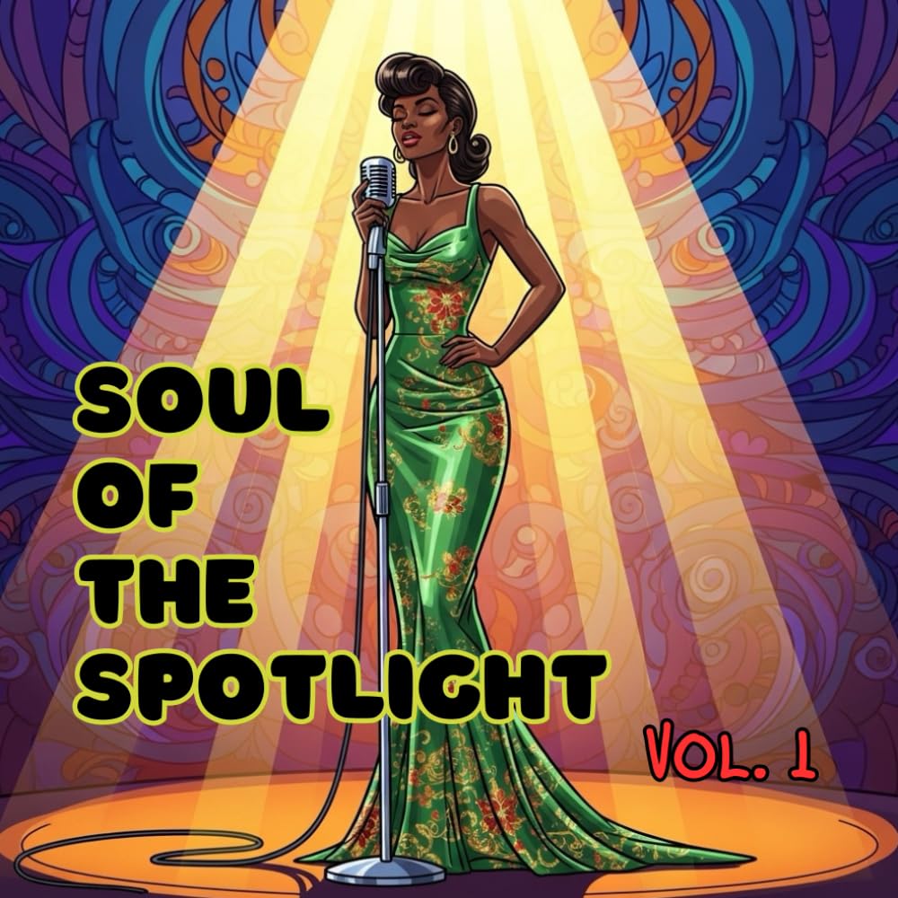 Soul of the Spotlight Vol. 1: A 1950s Afro-American Jazz & Cinema Adult Coloring Book (Vintage Muses Collection : Timeless Eras, Classic Style, and Retro Elegance to Color)