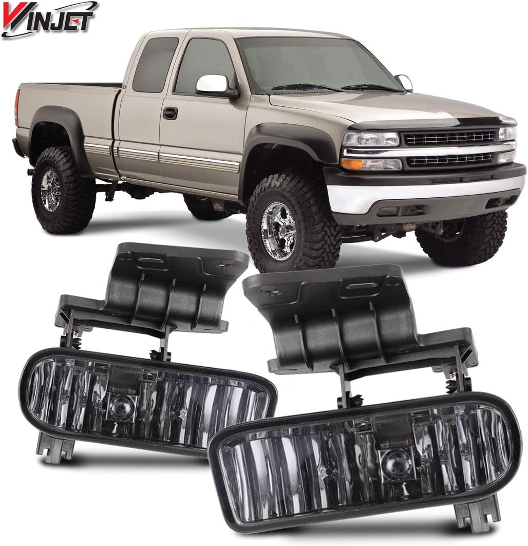Winjet WJ30-0125-11 OEM Series for [1999-2002 Silverado 1500/2500] [2001-2002 Silverado 3500] [2000-2006 Suburban/Tahoe] Driving Fog Lights