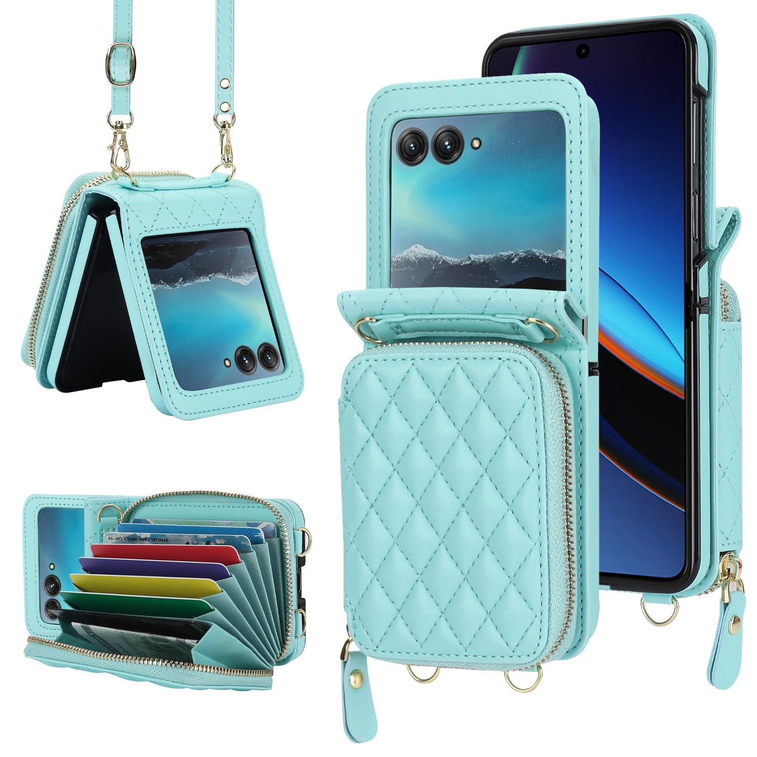 Étui Motorola Razr 2024 avec sangle pour éviter les chutes - 7