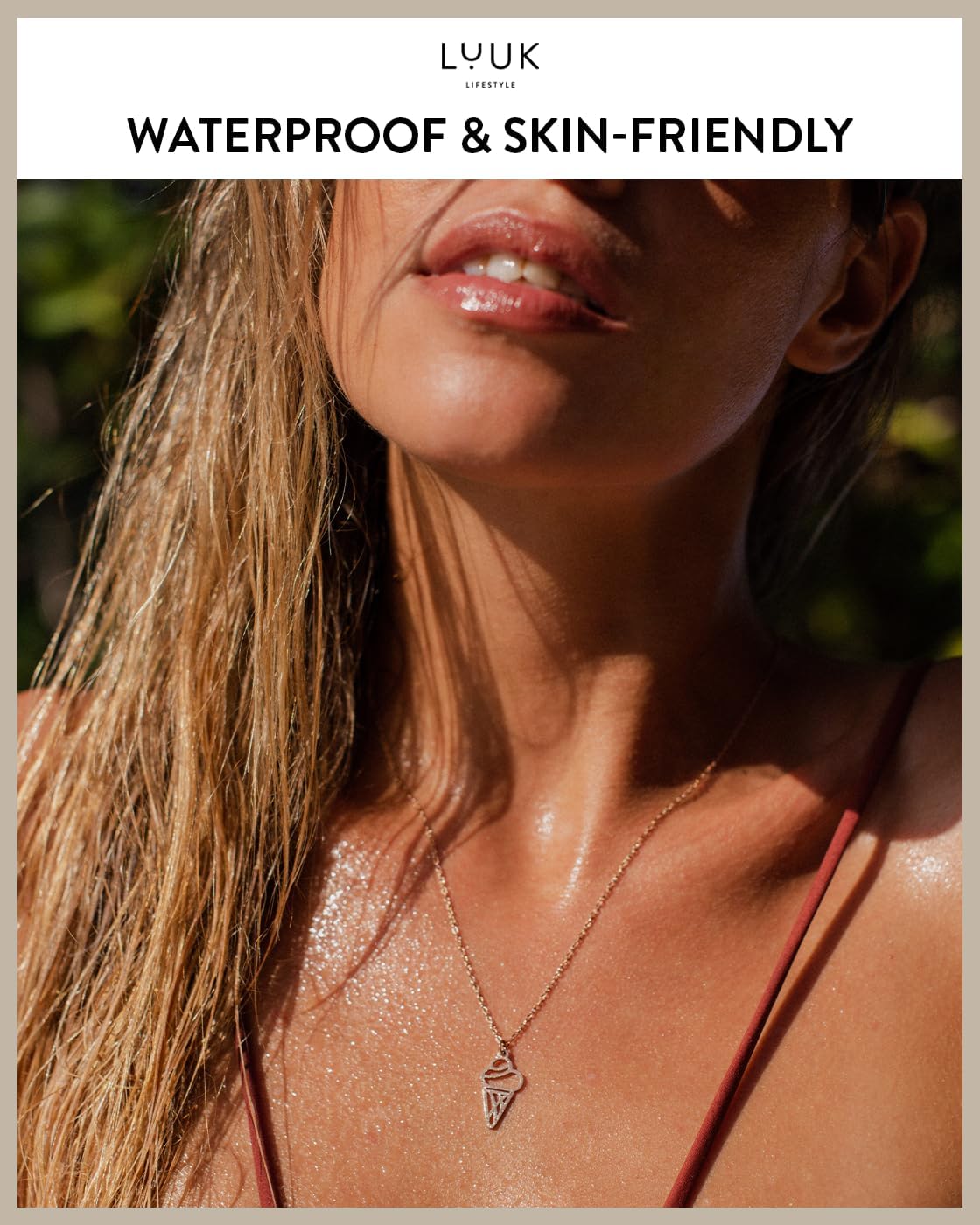 LUUK LIFESTYLE Stainless steel cute pendant necklaces, Butterfly|Heart|Cupcake|Cloud|Palm Tree etc, Gift ideas for Her with HAPPINESS Card, 19in adjustable, waterproof, Silver|Gold|Rose Gold