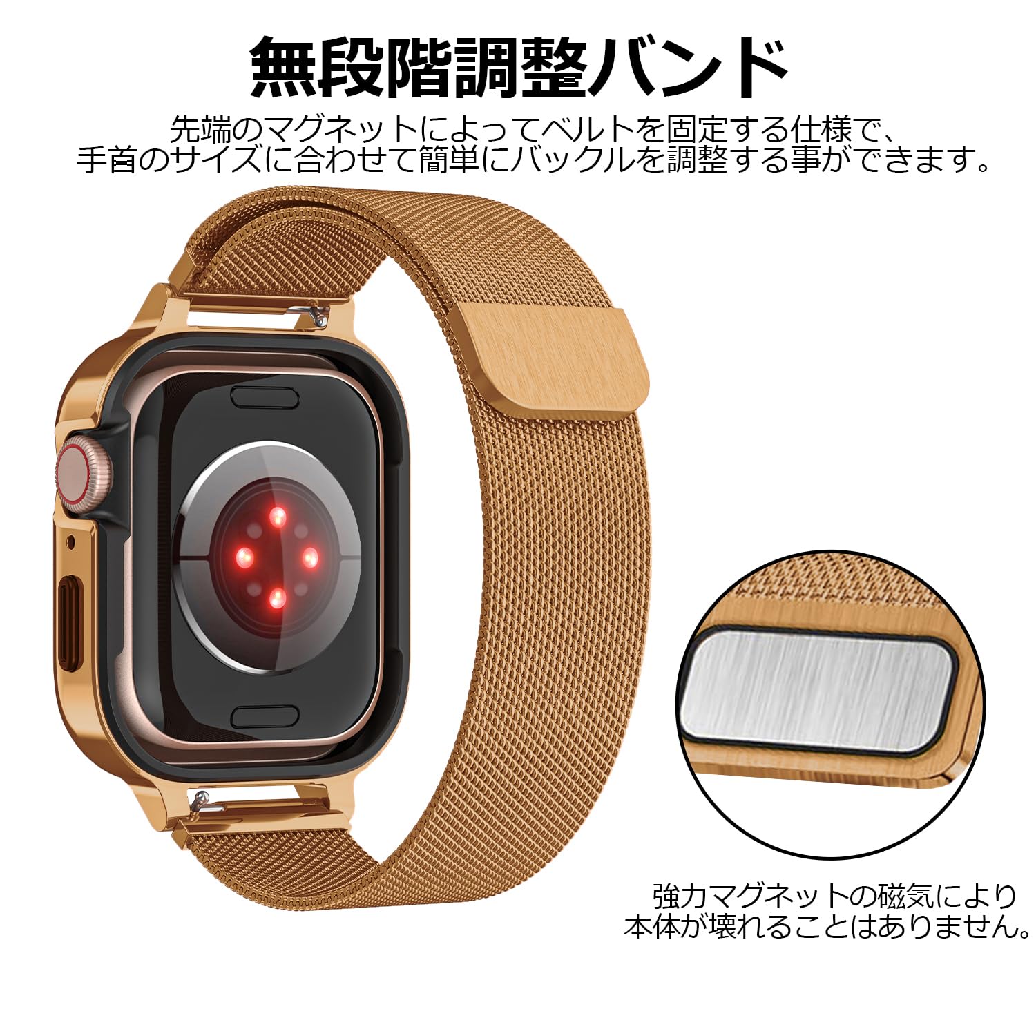 Amazon.co.jp: [YOFITAR] Apple Watch 用バンド ケース一体型45mm/44mm 