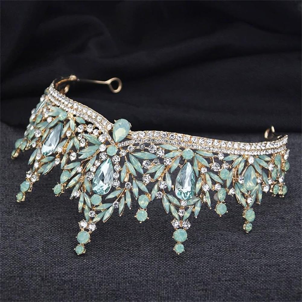 LNNSHX Braut Tiara für Frauen Hochzeit Krone Geburtstag Party Tiaras Haarschmuck Braut Kopfschmuck