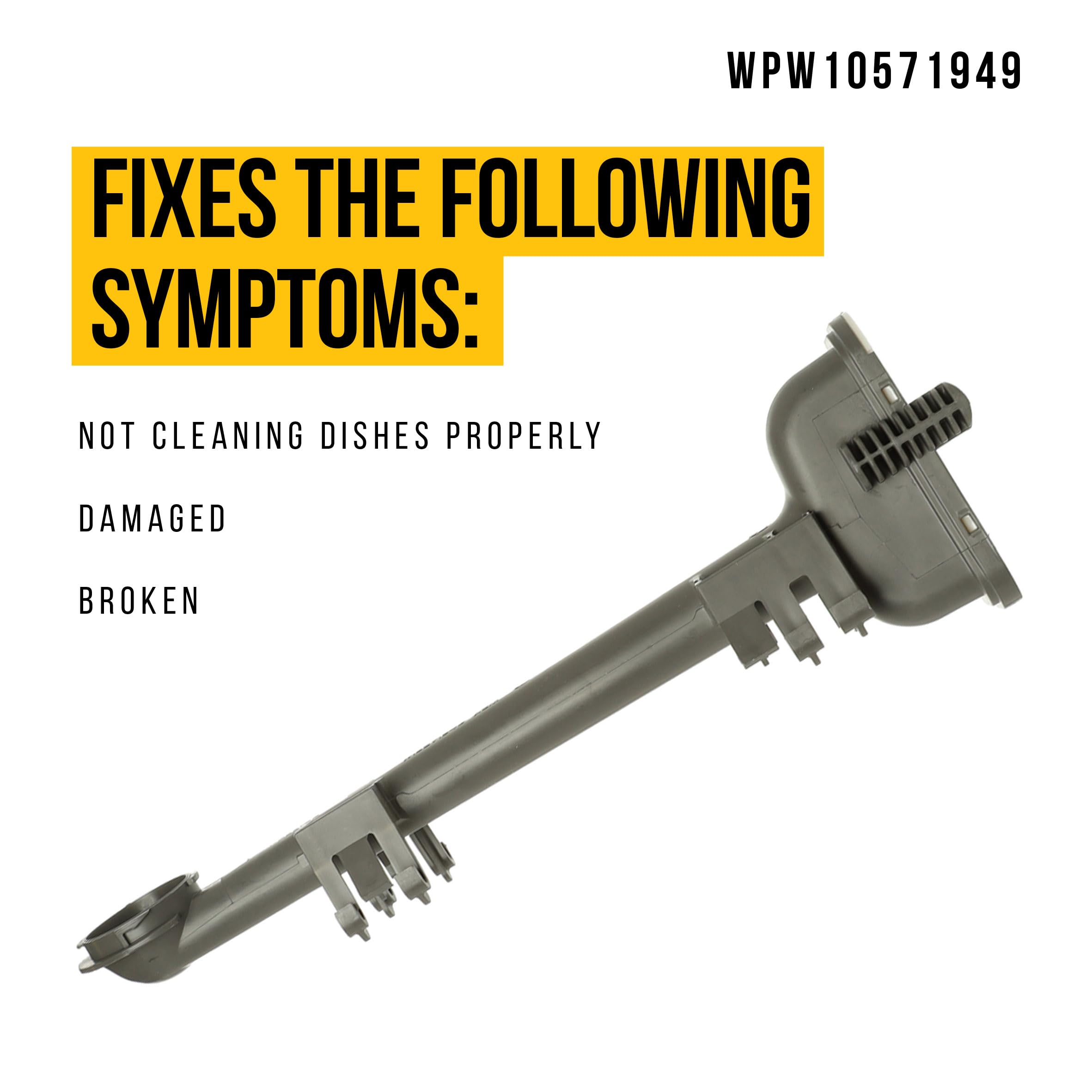 Amazon.com: WPW10571949 Middle Spray Arm Manifold - Compatible  