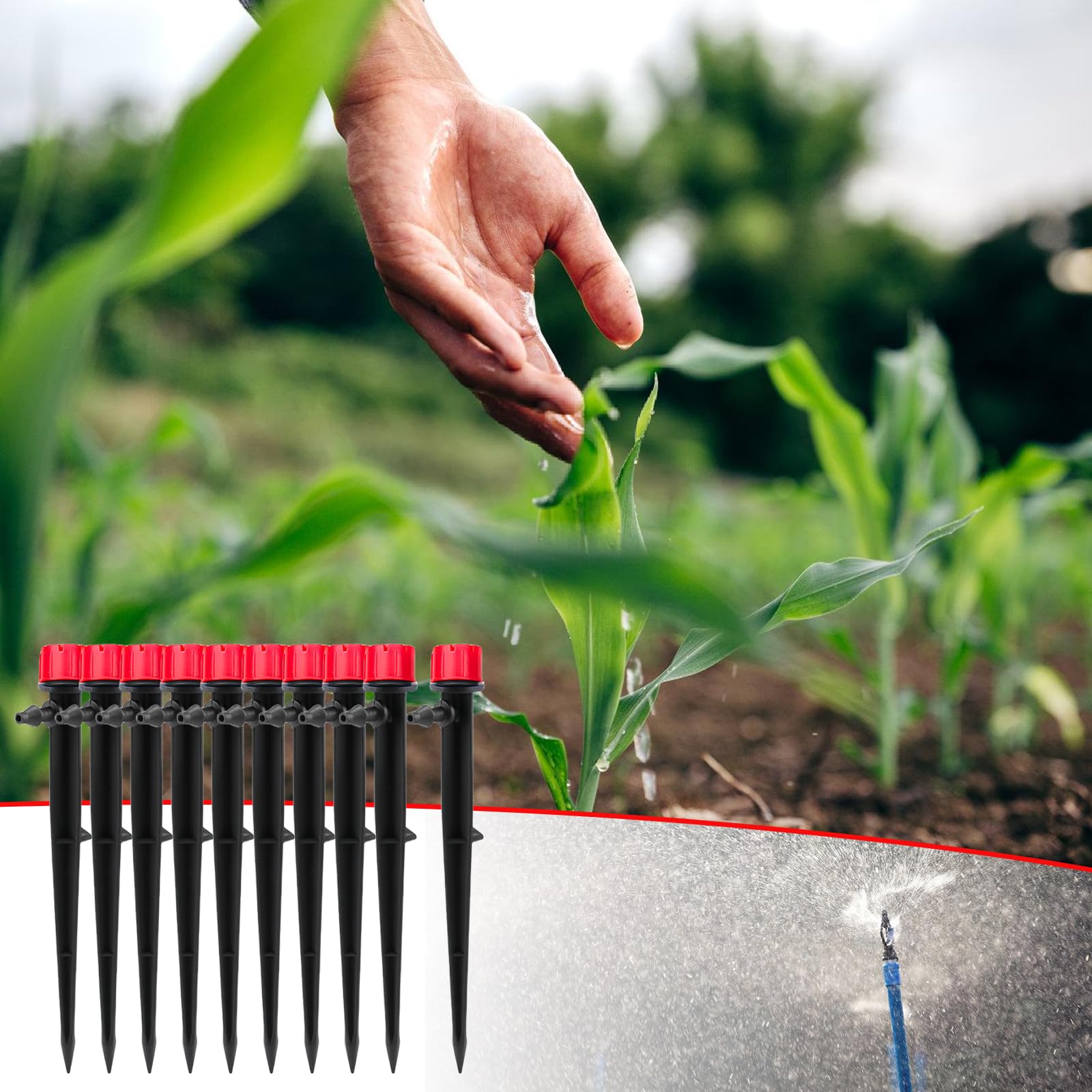 50m CS Perlschlauch Startup Set - Unterirdische Bewässerung Mit Zubehör