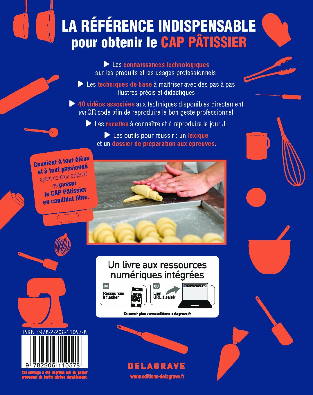 Réussir pas à pas CAP Pâtissier (2024) - Manuel élève
