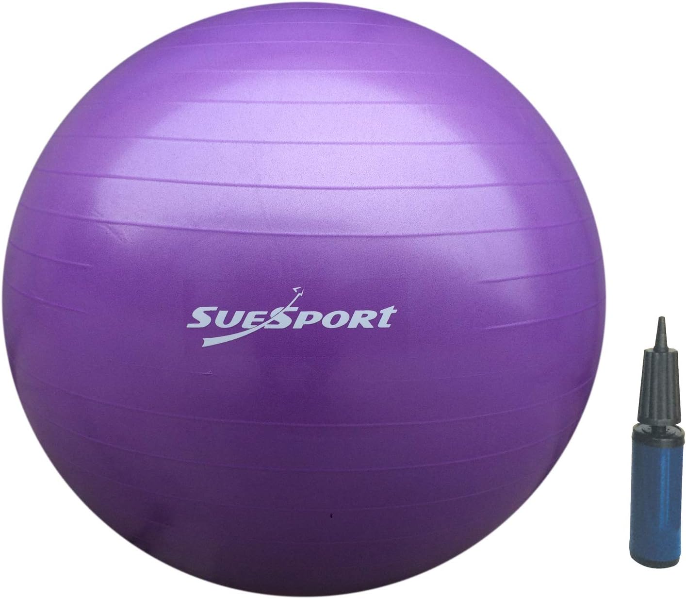 SUESPORT 1000lbs Static Strength Anti-Burst Exercise Ball Kit With Pump, Body Balance Ball, Yoga Ball, Exercise Stability Ball, 3-Size Available
