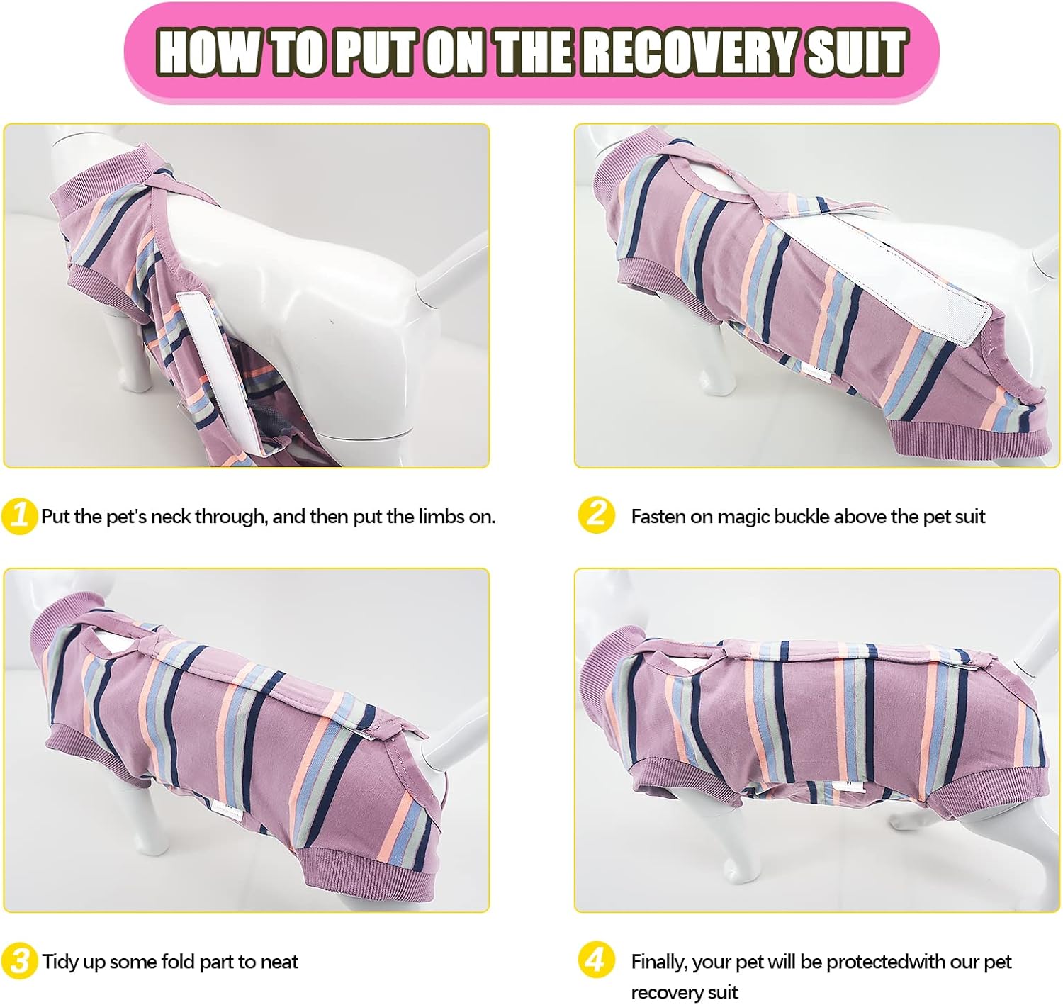 Hipetime Dog Pajamas Onesie Recovery suit for Dog after Surgery