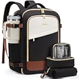 LOVEVOOK Travel Backpack for Women, 40L Carry On Backpack Flight Approved, Large Personal Item Bag Fits 17 inch Laptop, TSA Approved Luggage with 3 Packing Cubes,Waterproof Weekender Gym Daypack