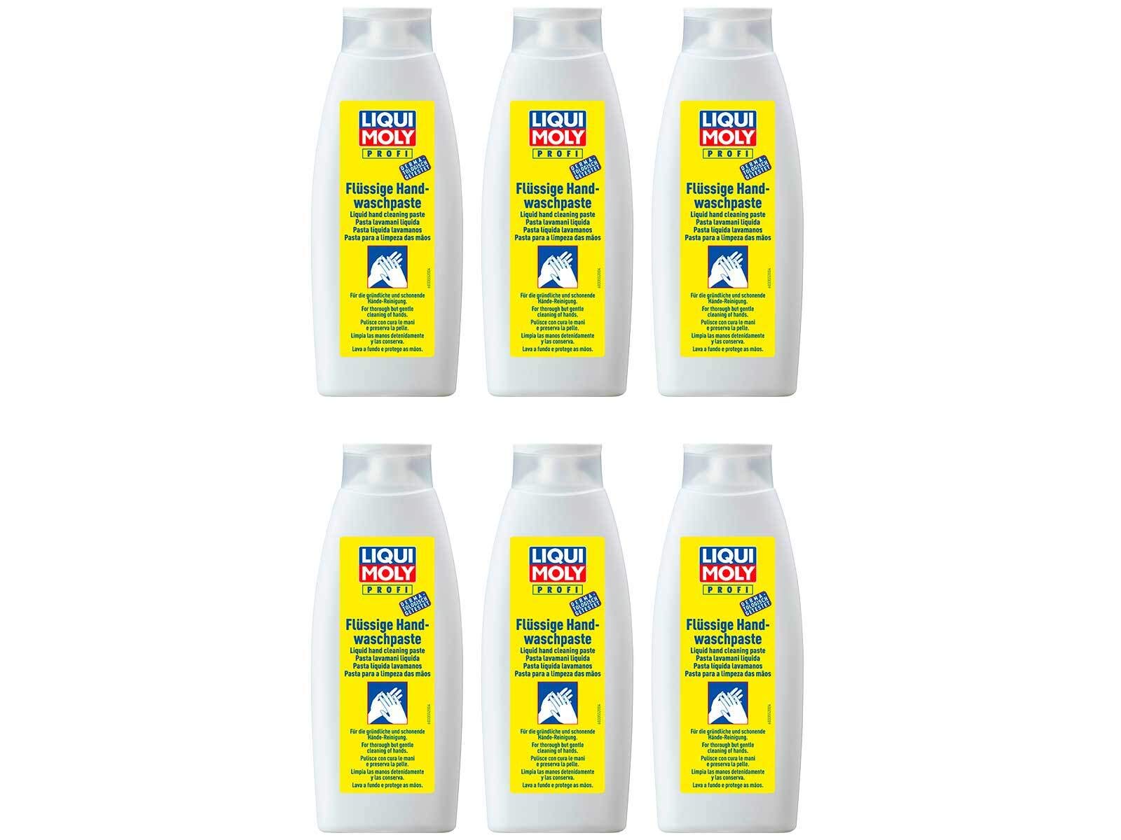 6X Original Liqui Moly 500ml Flüssige Handwaschpaste Liquid zum Reinigen 3355