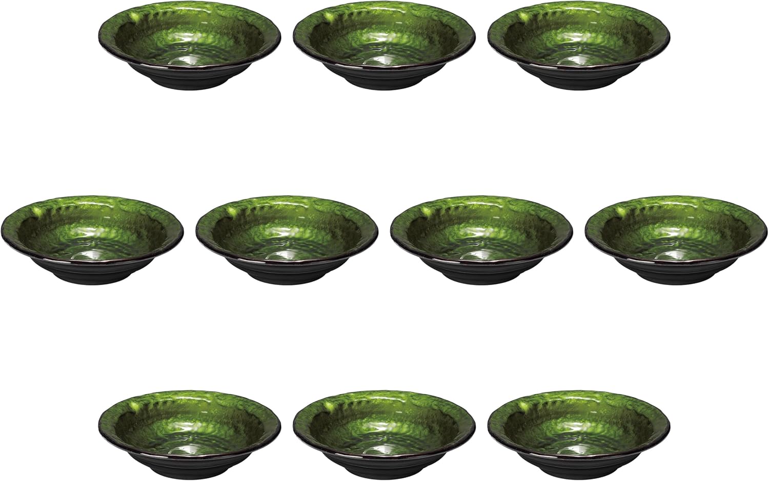 古伊万里 染付 微塵唐草 隅入 長皿 2枚 1700年後期〜1800年前期 古