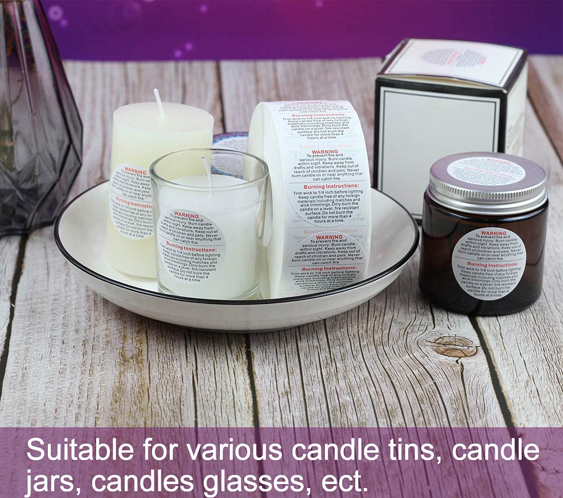 10 Pièces étiquettes De Tasse De Bougie Rondes Bricolage Manuel