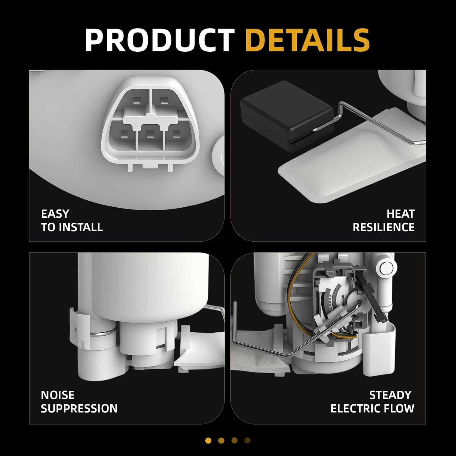 Electric Fuel Pump Module Assembly w/Sending Unit Fits for Toyota RAV4 2001 2002 2003 L4 2.0L Fits for RAV4 2004 2005 L4 2.4L, Fuel Pump Kit Replace OE# SP9038M 2322528010 2323921010 - Image 3