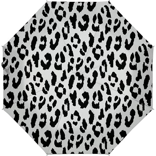 LoveKunYu OcuteO Compact Small Mini Umbrella Automatic Black Peace Sign On Gray Travel Folding Portable Umbrella Collapsible Auto Open/Close Parasol with Uv Protection for Sun Rain Women Men