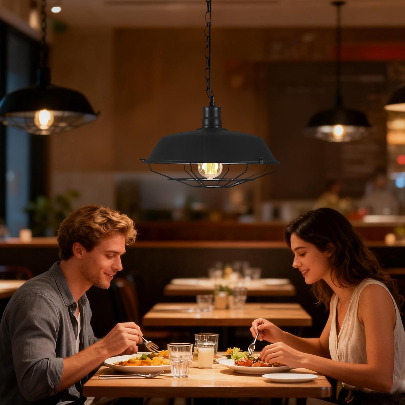 Pantalla De Lámpara Colgante Industrial Pantalla Retro | Pantallas Para Lámparas De Techo Para Propietarios Apartamento Cocina Comedor Dormitorio Baño Oficina Restaurante Cafetería