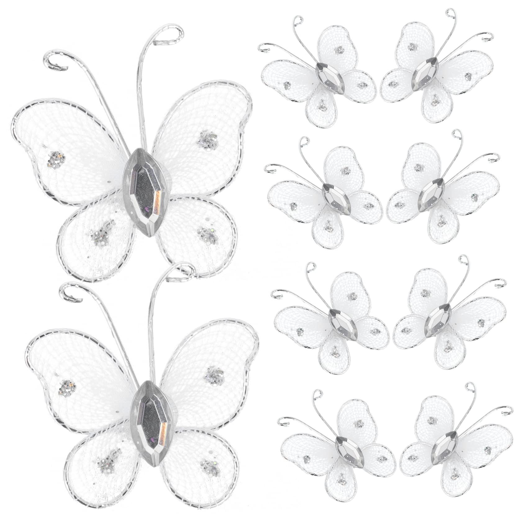DECHOUS 250stücke Netz-mesh Butterflies Dekoration Für Hochzeit Bastelarbeiten Und Wohnraum Elegante Lebendige Schmetterlinge Für Kreative Anlässe Und Stimmungsvolle Räume