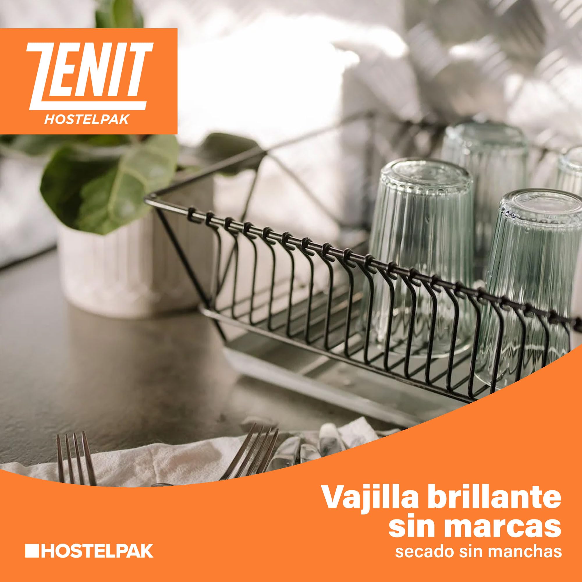 Hostelpak | 4 x 5L - Líquido lavavajillas automático, Limpieza profunda, Eficaz contra todo tipo de suciedad, Detergente líquido maquinas
