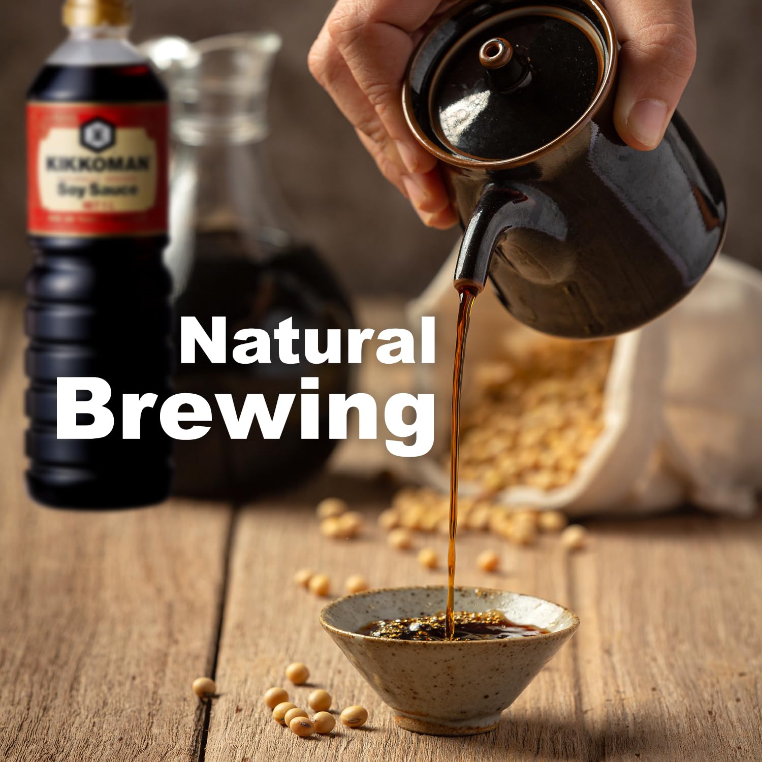 Kikkoman Soy Sauce + Oyster Flavoured Sauce, Pack of 2 (1 Liter + 726 gram) - | Vegetarian - No Added Colour or Preservatives - Essential home ingredient - Image 8 thumbnail