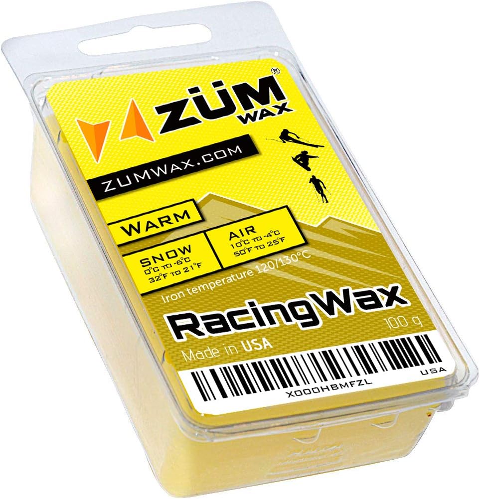 ZUMWax Ski/Snowboard Racing Wax Warm Temperature 100