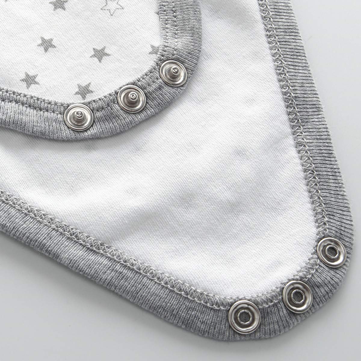 Chalecos de manga corta + pantalones para recién nacidos de 0 a 12 meses de algodón, gris, 3 Meses