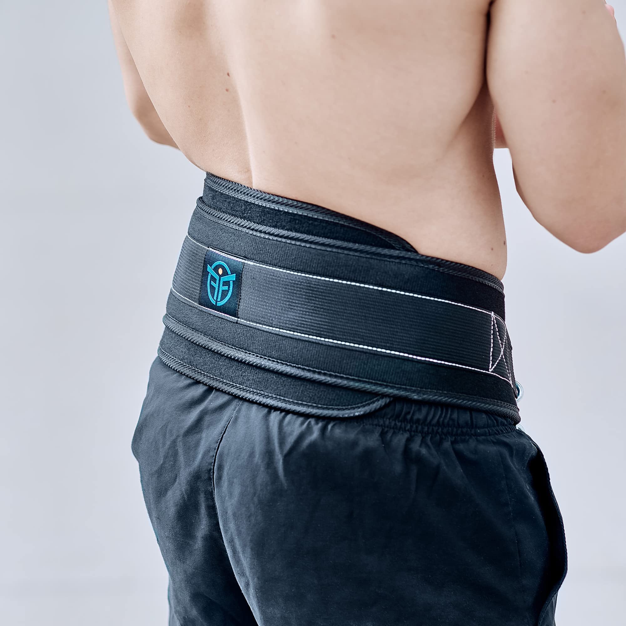Eric Flag Ceinture Lestée pour la Musculation, Street Workout, Calisthenics - Ceinture de Lest pour Hommes et Femmes avec Chaîne ou Corde, Adaptée à Chaque Morphologie - Jusqu'à 300 KG de Charge