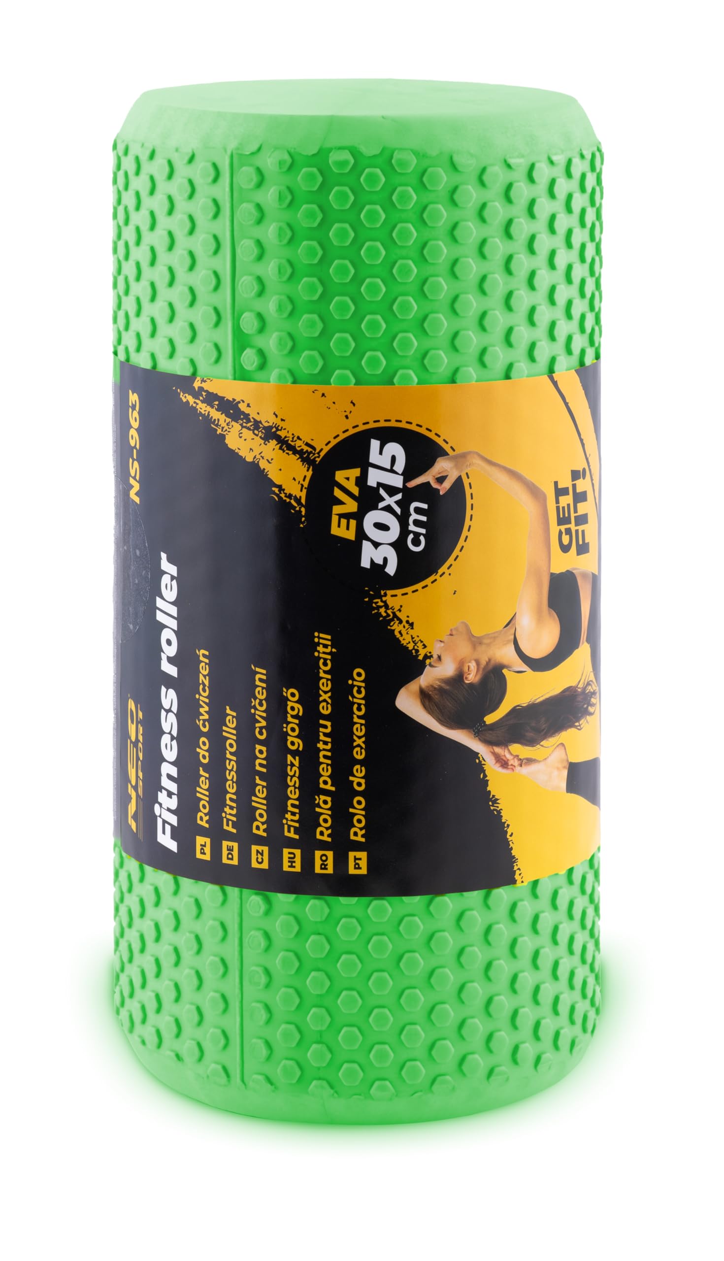 Neo-Sport Roller roler do masażu do ćwiczeń wałek crossfit masażer NS-963 zielony