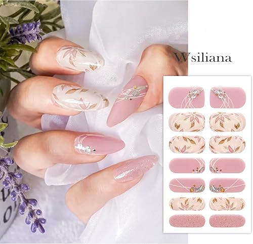 Miniatura 7 de Calcomanías para uñas, 84 unidades, 6 hojas, calcomanías de uñas completas en una hoja, tiras de uñas de gel a presión, no necesita luz UV, diseño