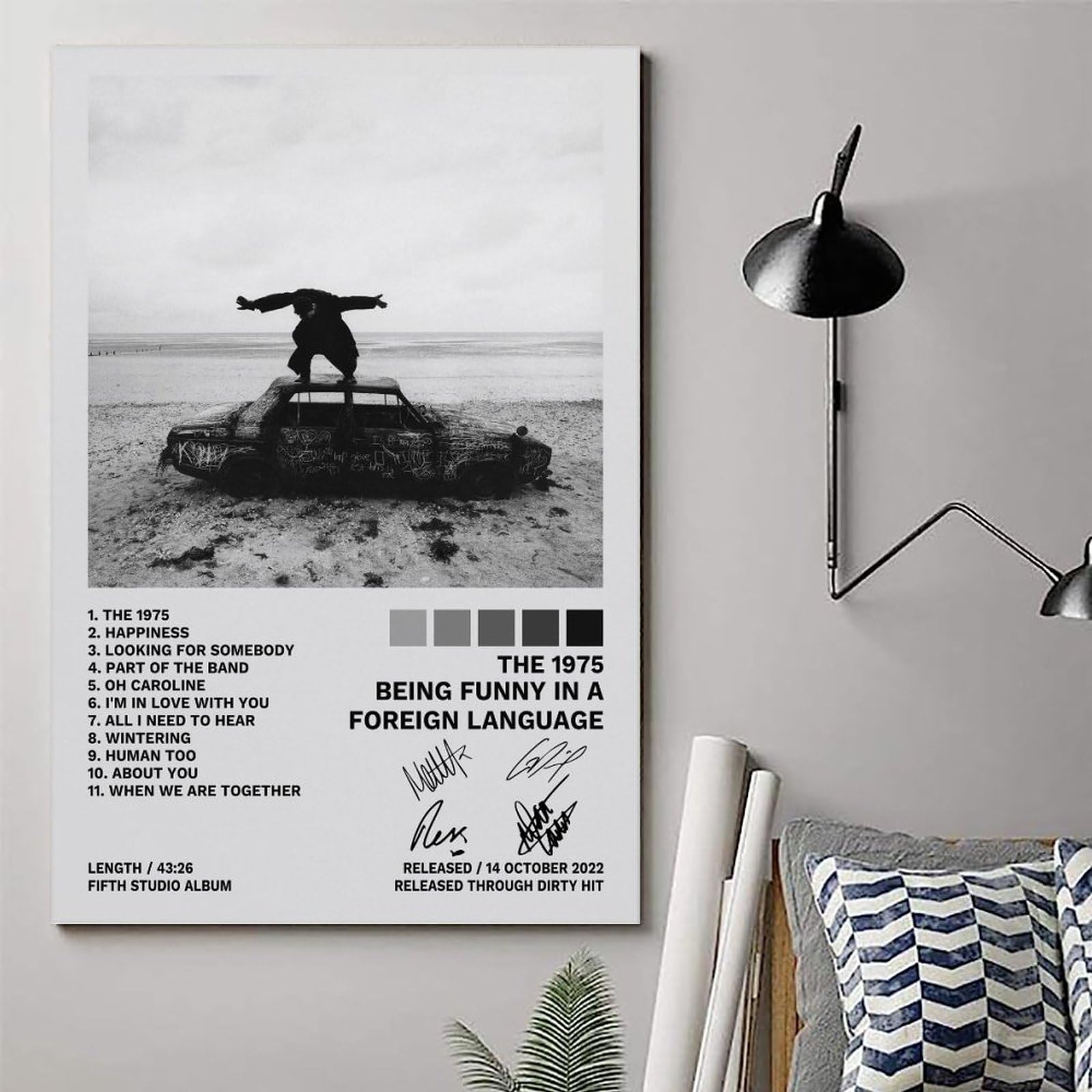 Amazon.com: JINZE The 1975 Poster Being Funny in A Foreign