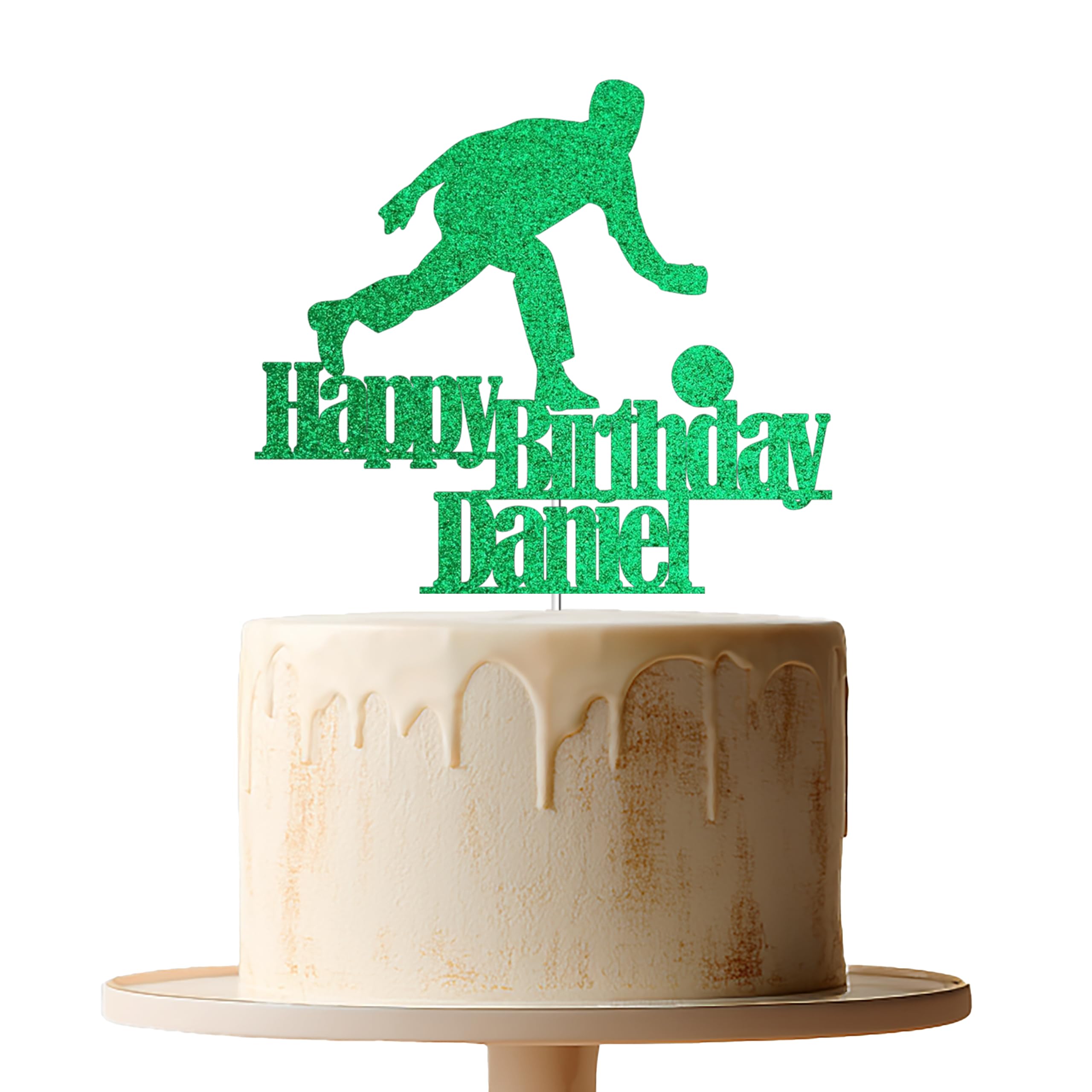 Personalised Lawn Bowls Card Cake Topper, Birthday, Celebration, Handmade