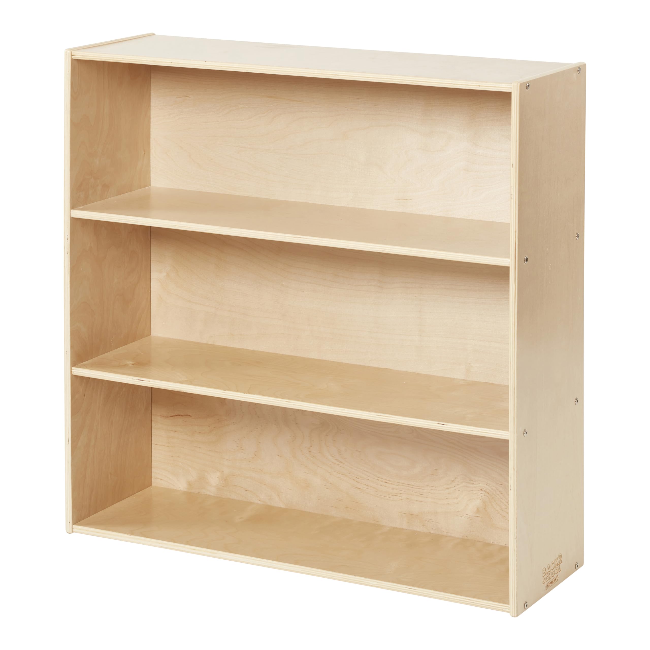 Back2School Express Sleekline 3-Shelf Storage Cabinet, 36" H, Book Shelf, Natural